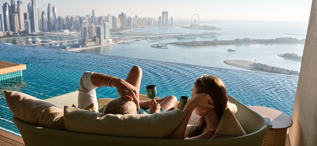 Dubai skyline view